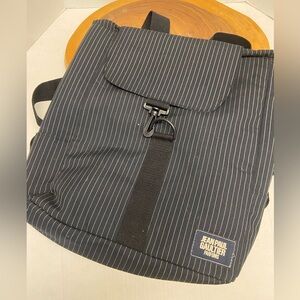H Jean Paul Gaultier Parfunes Pin Striped Canvas Backpack